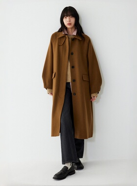 STUDIO TOMBOY 巴尔马肯大衣 女羊毛混纺通勤休闲宽松保暖外套