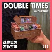 迷你DOLLHOUSE娃娃屋微缩食玩DIY糖果柜展示家具模型过家家材料包