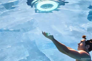 水母克星水下O形气泡 儿童潜水玩具 训练闭气 手工海豚圈圈