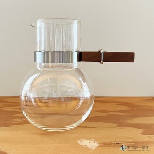 日本studio prepa出品手工制木柄咖啡分享壶