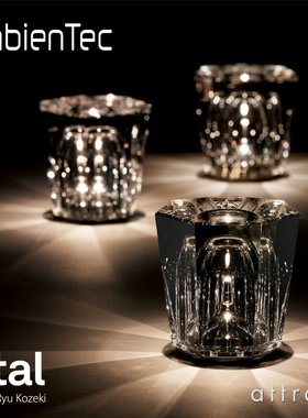 包税 日本代购ambien Xtal Acrux水晶玻璃钻石切割LED小夜灯