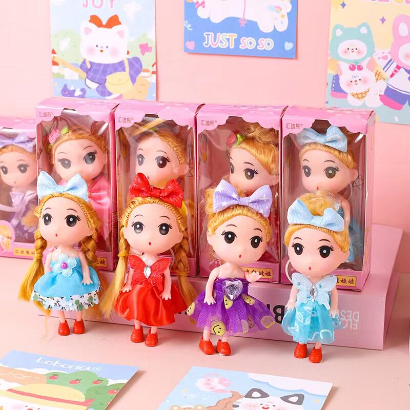 儿童女孩女生卡通迷你小洋娃娃迷糊娃娃公主公仔礼品玩具挂件书包