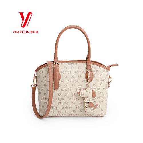 意尔康女包2025新款设计感手提托特包通勤百搭单肩斜挎包55Y28483