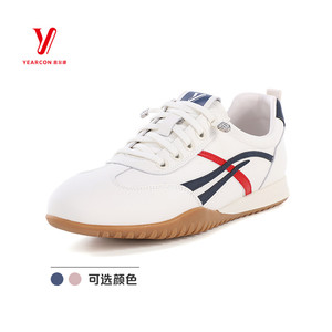 意尔康女鞋2026春季新款拼色轻便软底舒适百搭德训鞋6181AD01512Y