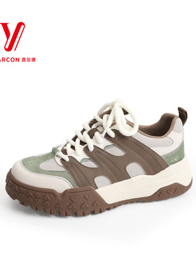 意尔康女鞋2025年秋季新款网面舒适不累脚运动休闲鞋5591AD12666U