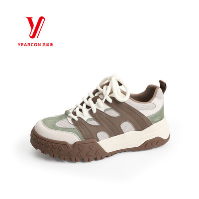 意尔康女鞋2025年秋季新款网面舒适不累脚运动休闲鞋5591AD12666U