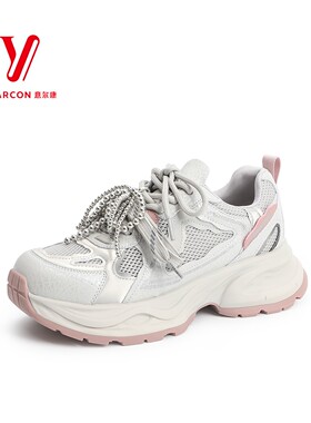 意尔康女鞋2025秋季新款高级感厚底老爹鞋时尚百搭5482ZD48740Y