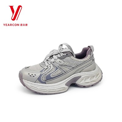 意尔康女鞋2025秋季新款网面透气老爹鞋时尚休闲鞋潮5682DD26871U