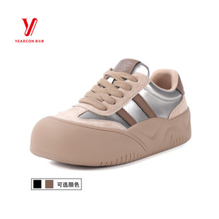 拼色厚底耐磨低帮运动休闲鞋 新款 S672ZD48506Y 2026春季 意尔康女鞋