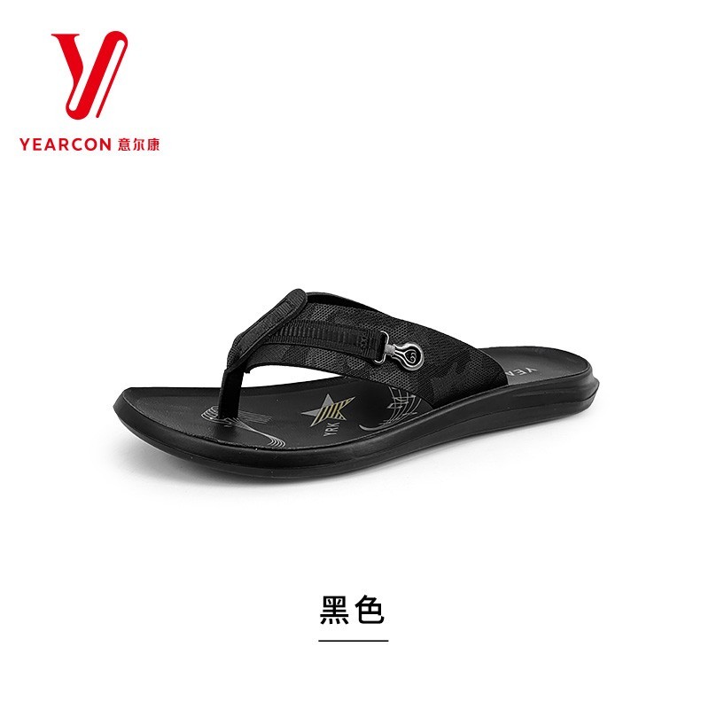意尔康户外休闲夹趾一字拖沙滩鞋