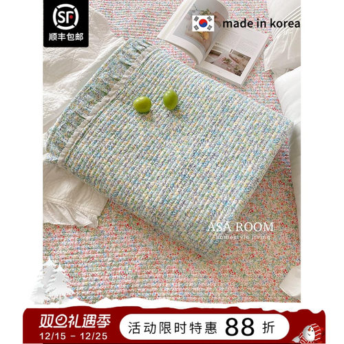 韩国碎花床单双人纯棉床盖