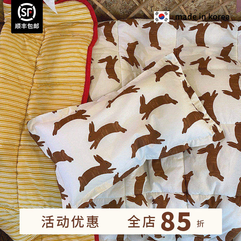 现货▲小兔子 韩国品牌Tinycosmos 儿童纯棉空调被可机洗