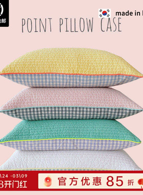 现货▲asaroom 韩国进口100支高密度纯棉枕套纯手工制作枕头套