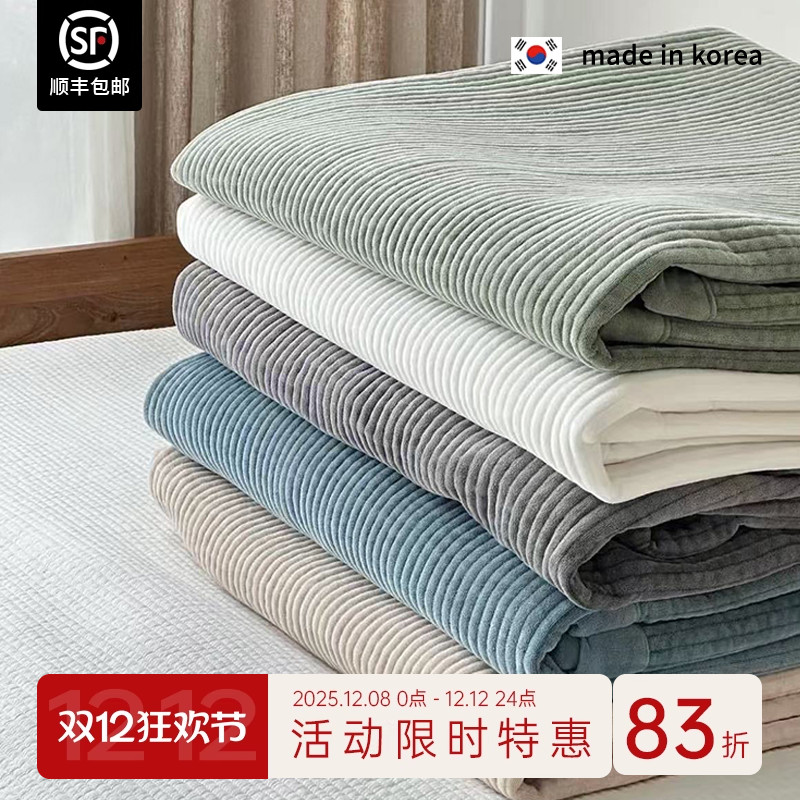 韩国加厚床单床盖两面用