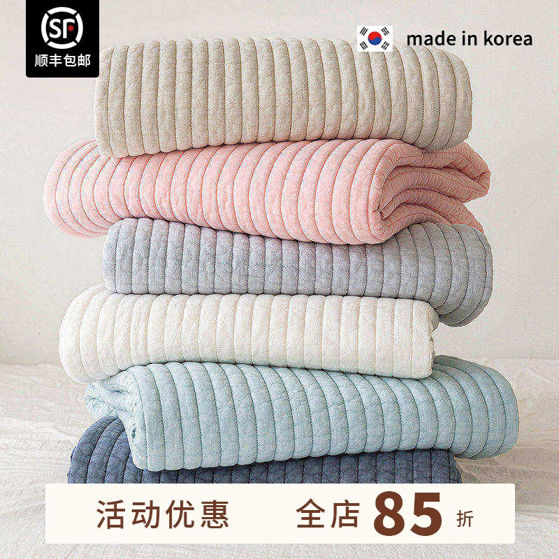 现货▲柔软莫代尔100%床盖~ASAROOM 韩国绗缝床单夏被两用