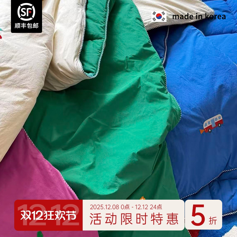 儿童纯棉四季被一体被可机洗