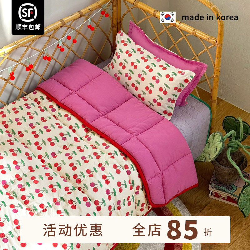 5折限量 韩国品牌Tinycosmos儿童纯棉空调被可机洗暖气房用