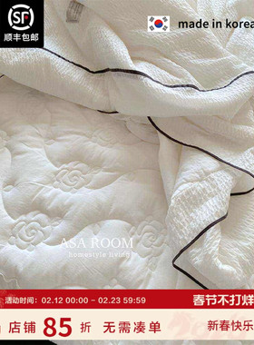 高级玫瑰 加厚床单！天然广木棉~ASAROOM 韩国正品夹棉床单