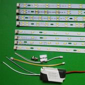 led吸顶灯条长条双色三色变光替换灯管灯芯长方形贴片光源节能