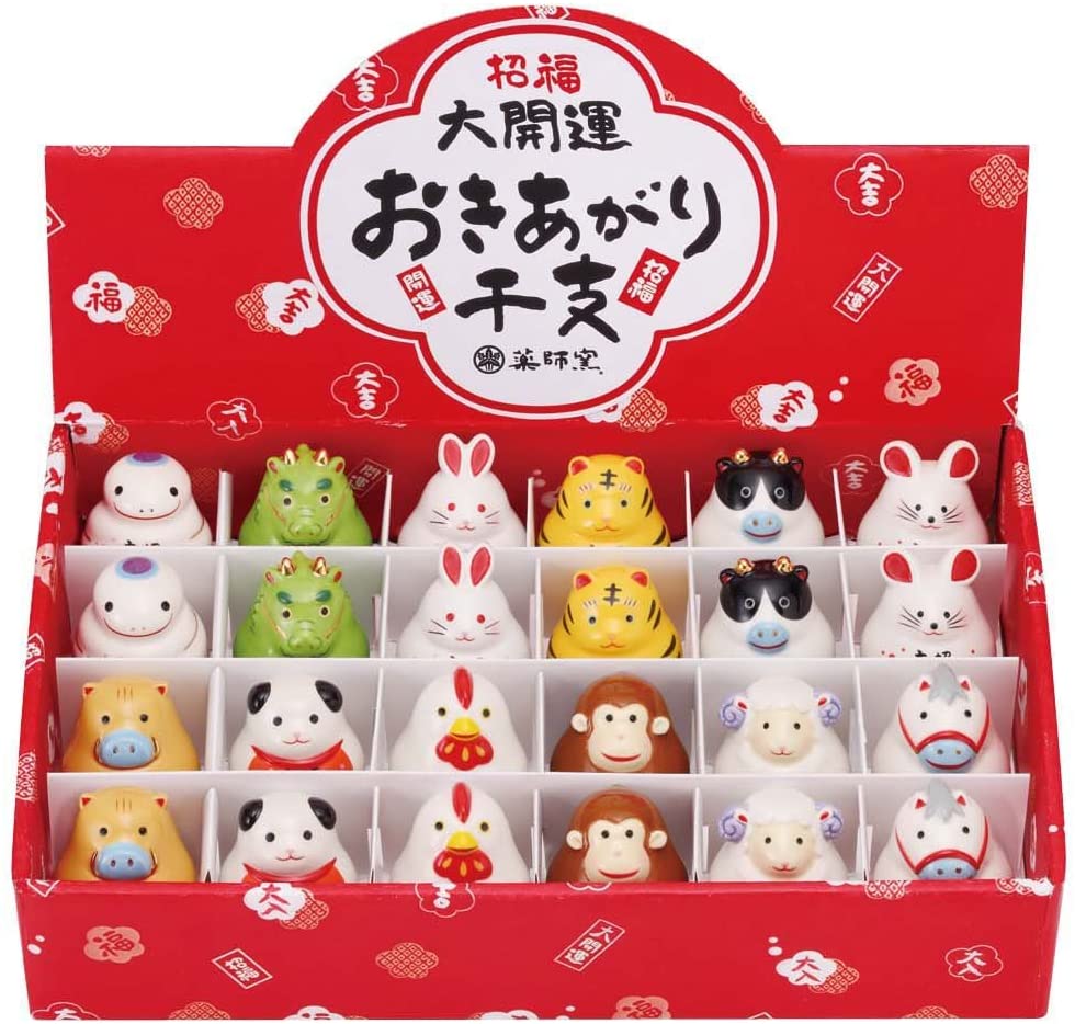 日本药师窑牛年招福开运摆件