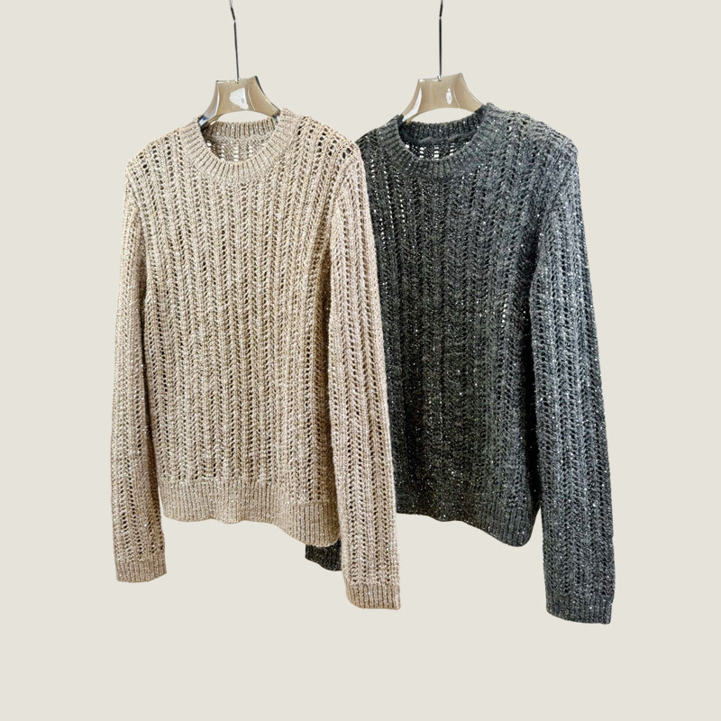 B~C25秋冬新款重工珠片镂空羊绒绵羊毛套头慵懒毛衣女,女装/女士精品,毛衣,淘宝优惠券,粉丝福利购,淘宝优惠卷