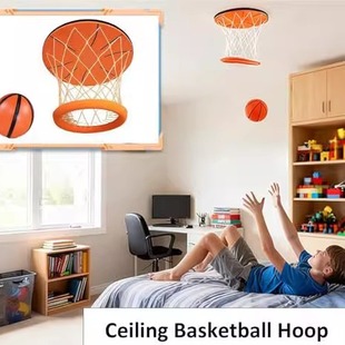 室内运动便捷式Hanging Indoor Basketball Hoop悬挂室内篮球架子