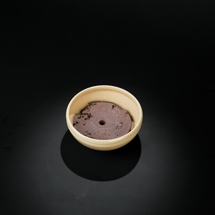 树见造物X天野丨《三足小海碗碗身11cm》带紫砂杯垫9.5cm