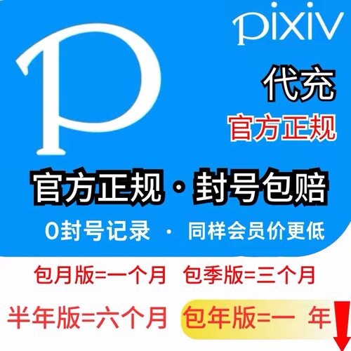 Pixiv高级会员pixiv代充P站会员