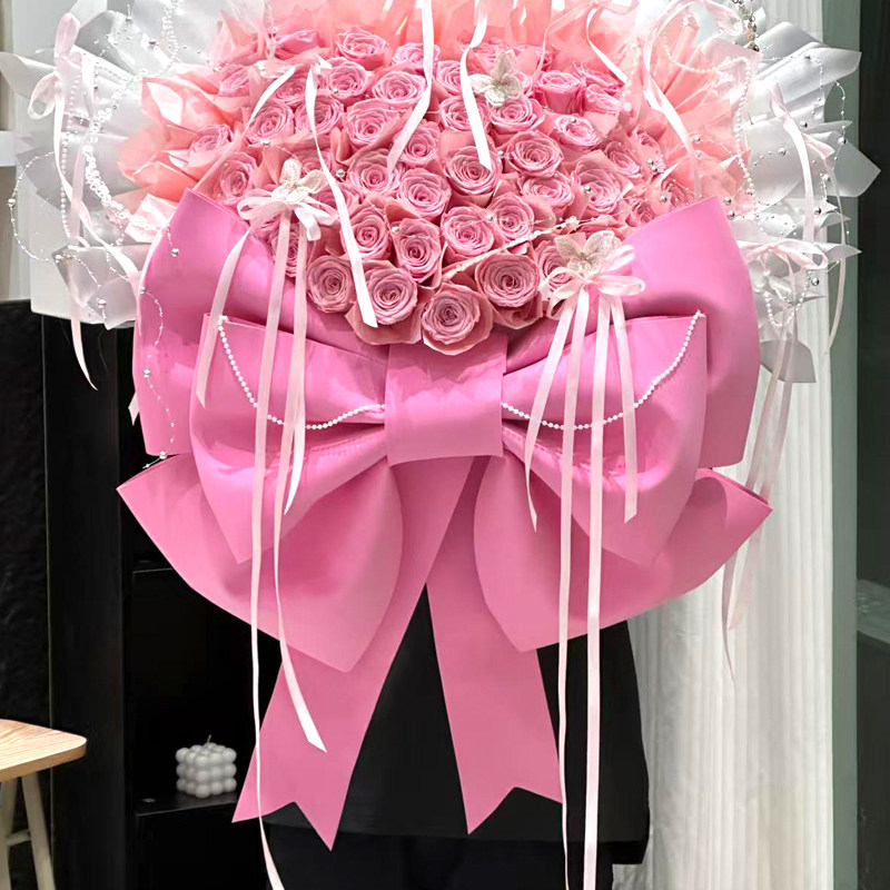 蝴蝶结diy材料包网红花束抱抱桶拍照道具ins粉色装饰情人节礼物,饰品/流行首饰/时尚饰品新,发饰,淘宝优惠券,粉丝福利购,淘宝优惠卷