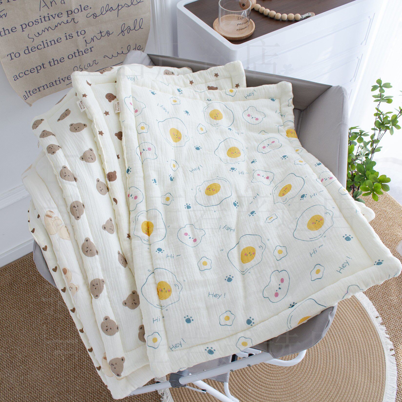 尿布台专用垫子婴儿新生儿垫被宝宝褥子护理台专用床睡垫可水洗垫