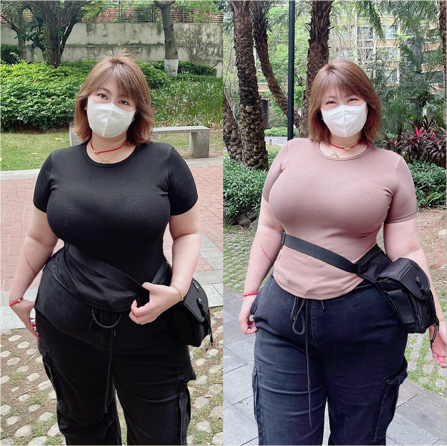 大码女装性感显瘦T恤上衣百搭