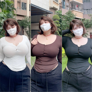 百搭纯色打底衫100-210斤可穿