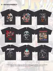 Oliveira Black Dragon Tyson Pereira Printed T-shirt American Pure Cotton Short sleeved Men's UFC Fighting Boxing Top