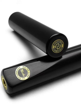 niche台球杆泰国尼车职业手工斯诺克小头杆中式八球杆黑檀加长把