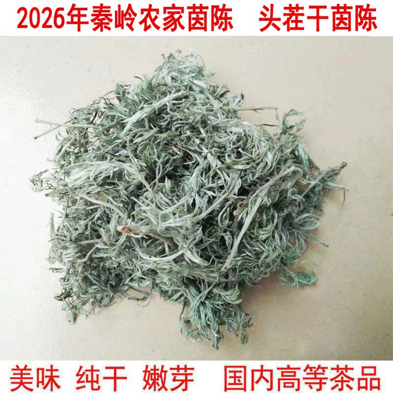 新货秦岭山野生茵陈草250克白蒿茶干茵陈中草药二月绵茵陈