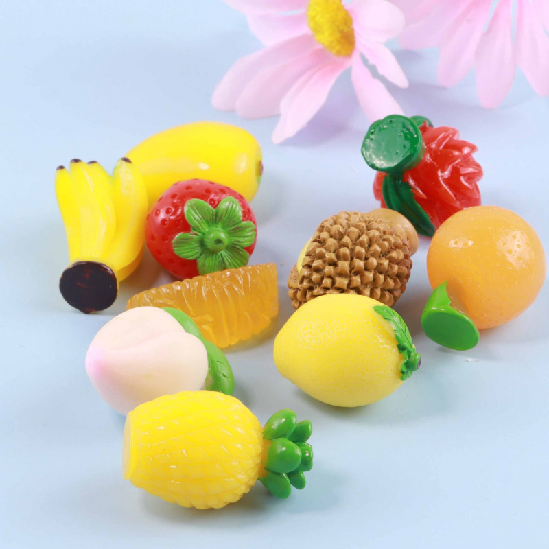 仿真水果diy饰品批发道具教具装饰蔬菜模型树脂小配件立体冰箱贴