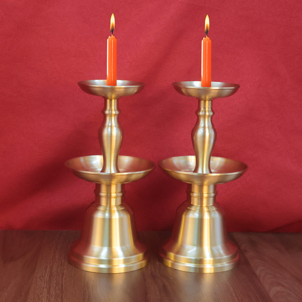 黄铜烛台仿古铜器金属烛台铜雕工