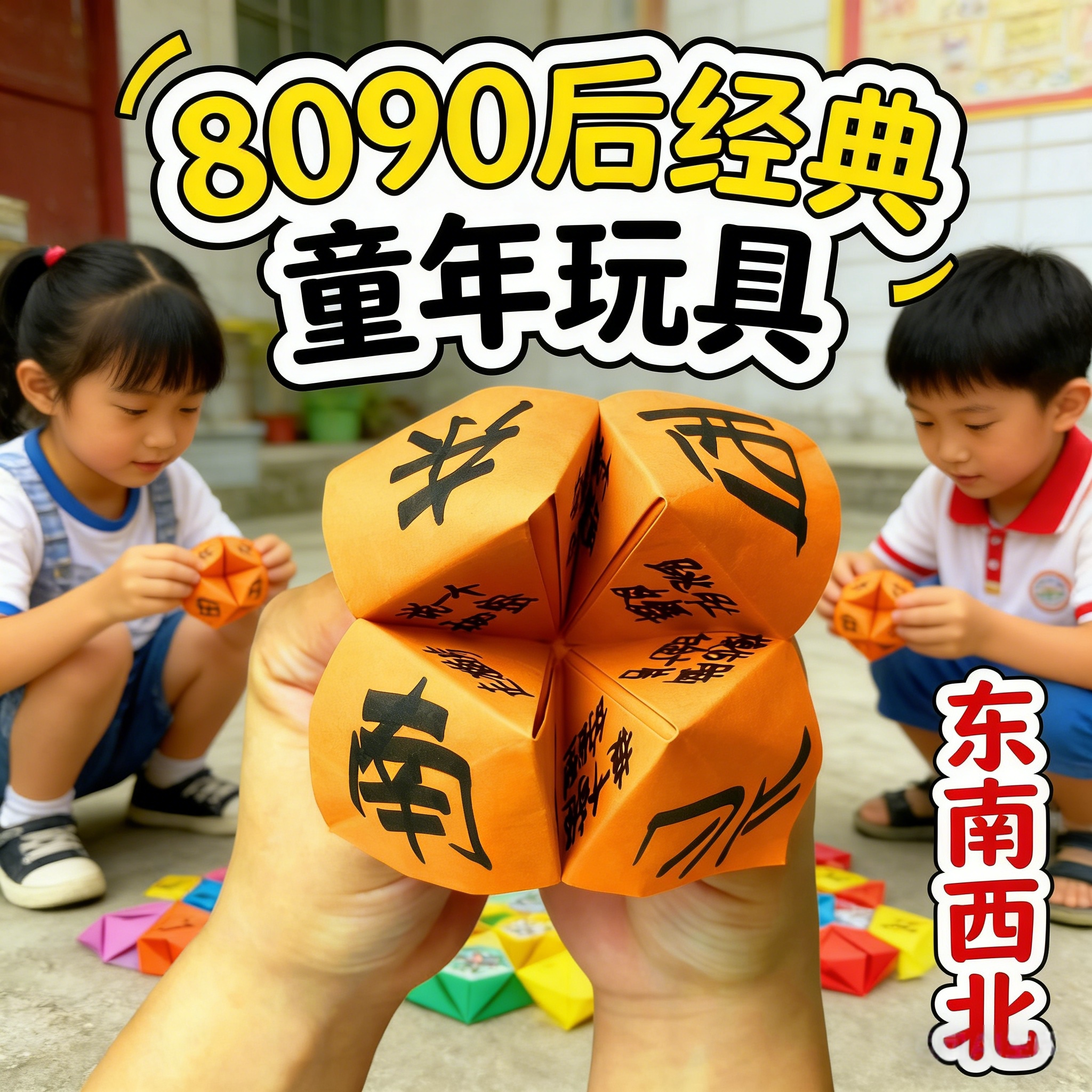怀旧东南西北折纸创意整蛊玩具8090童年经典儿时回忆真心话大冒险