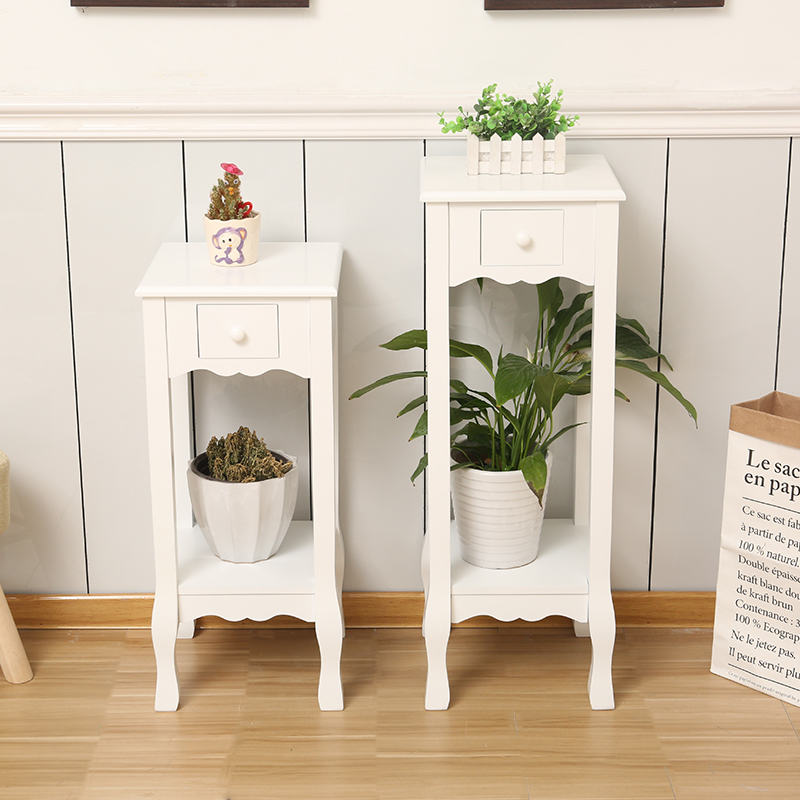 花架实木简约欧式落地架子客厅室内阳台单个盆景架绿萝吊兰多层架