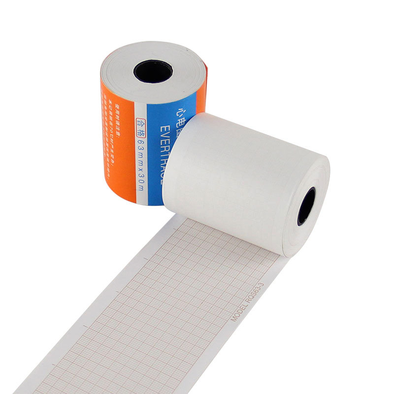 三导心电图纸专用打印纸 63mm*30m心电图机记录纸热敏纸带格卷纸