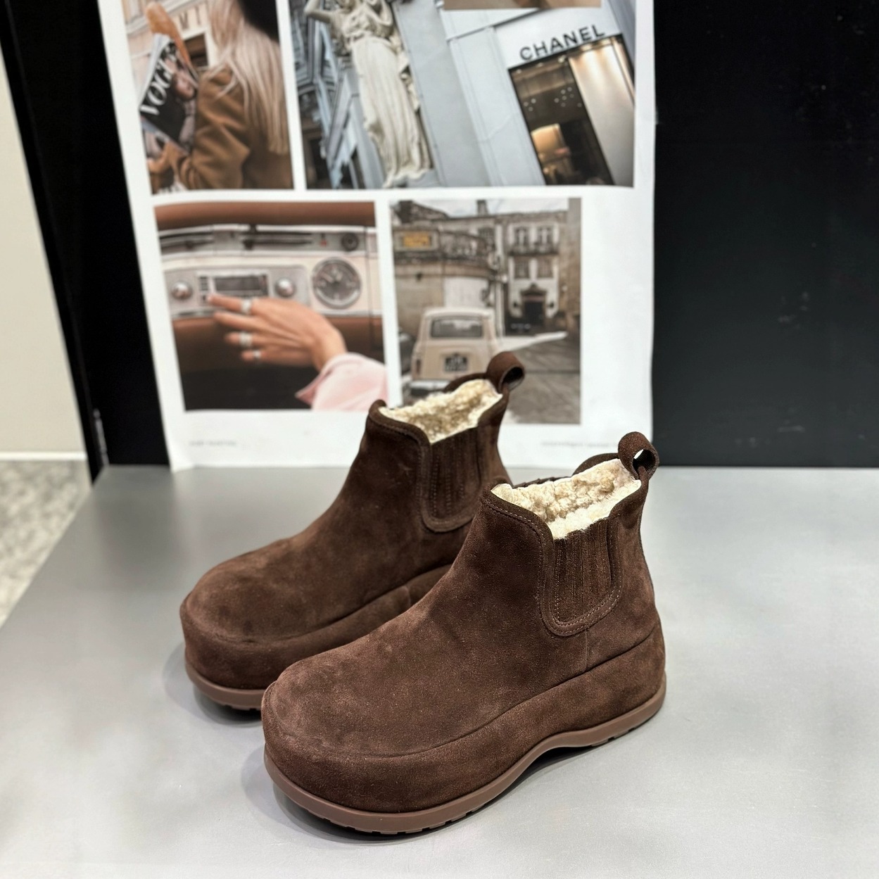 IDO勃肯短靴鞋女2025新款雪地靴