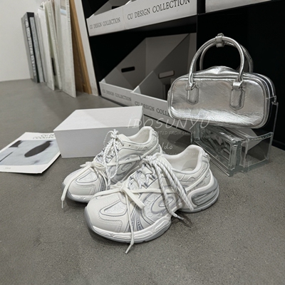 ido甜美绑带老爹鞋女设计感小众