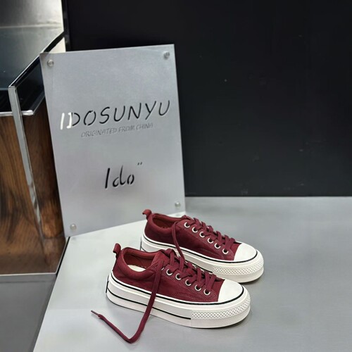 idosunyu秋冬厚底增高女板鞋