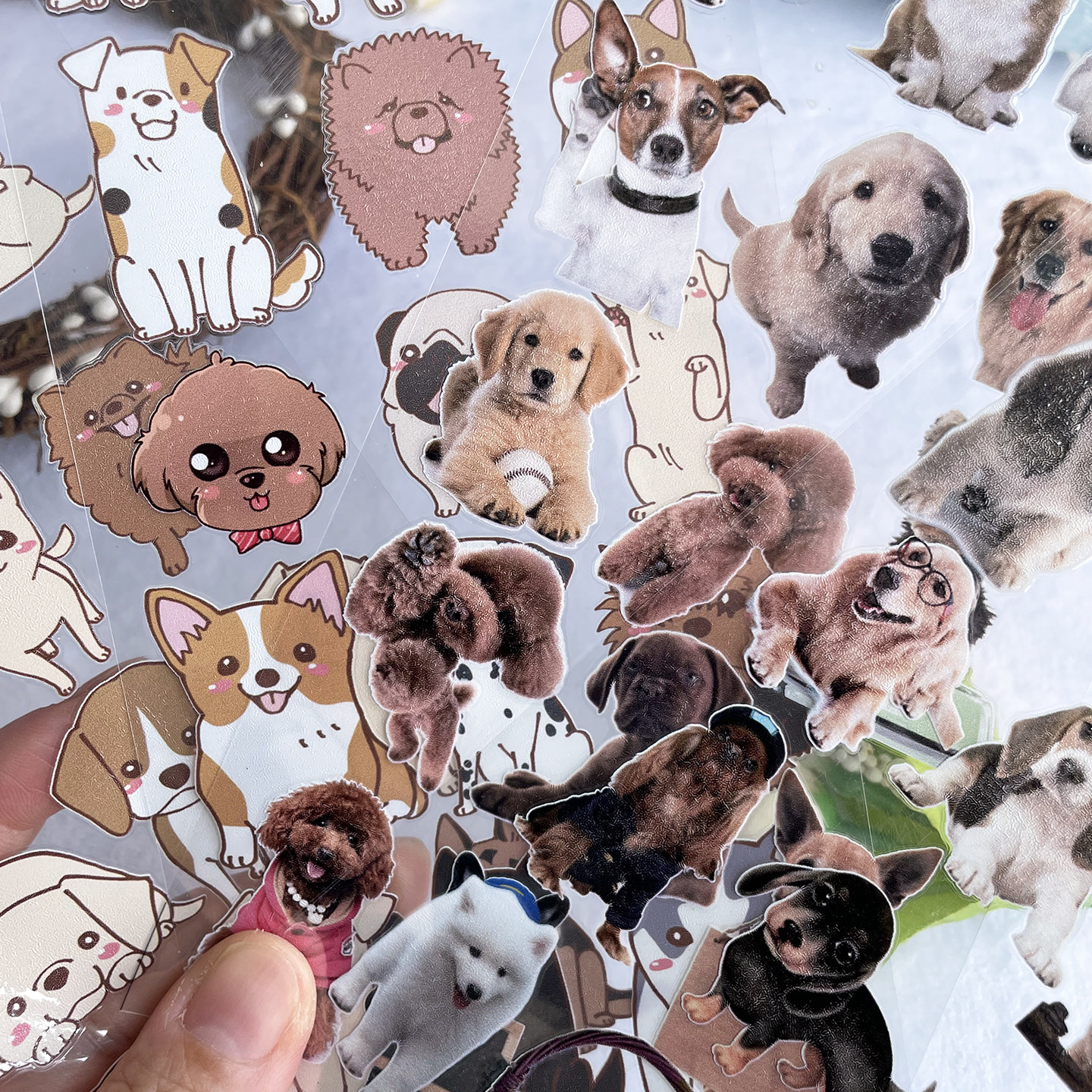 宠物狗镂空手账贴纸女孩儿童转印贴纸自粘装饰小图案卡通不干胶,文具电教/文化用品/商务用品,贴纸/立体贴纸,淘宝优惠券,粉丝福利购,淘宝优惠卷