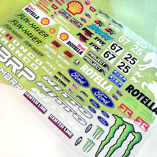 RC攀爬车1/8/10/12福特雷神之锤Capo女王FordBroncoUV转印贴纸