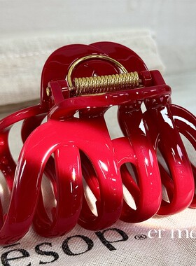 发夹树脂甜美百搭纯色抓夹