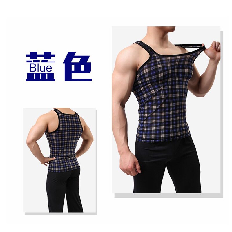 跨境新品男士背心8323夏季冰丝修