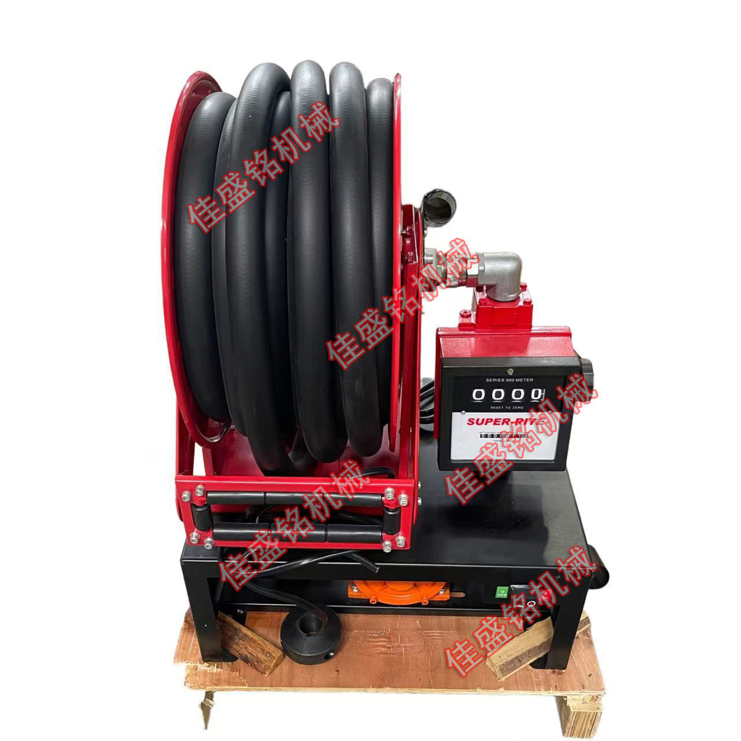 柴油电动抽油泵12V24V220伏全自动大功率油泵卷盘一体计量加油机
