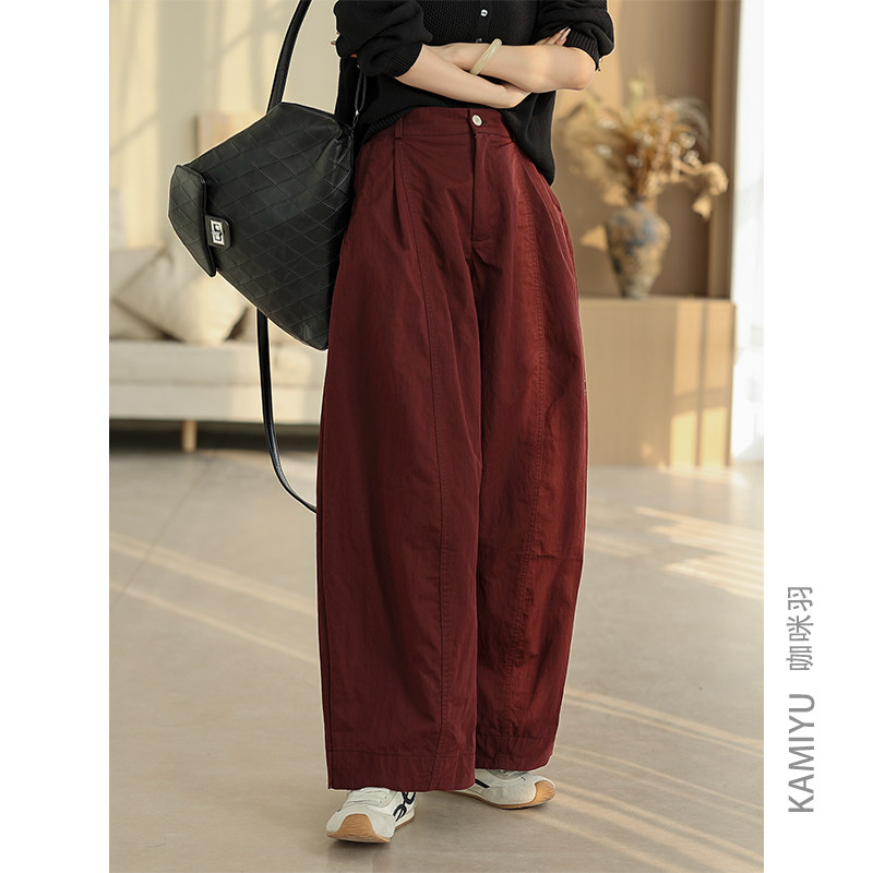 咖咪羽天丝牛仔棉休闲裤女文艺简约女士弯刀裤复古时尚女装裤子潮 - 咖咪羽文艺休闲女装出品