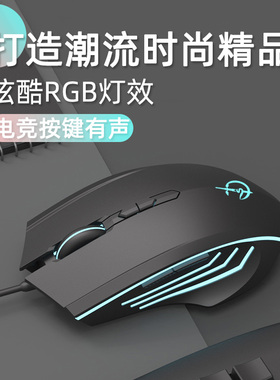 有线鼠标适用联想拯救者Y9000K/R9000P/Y7000P/R7000P游戏电竞粉